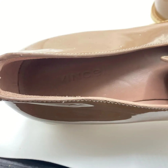 VINCE Sanders Platform Patent Leather Rose Loafer Slip-On Sneakers Women's 8 - Picture 3 of 6